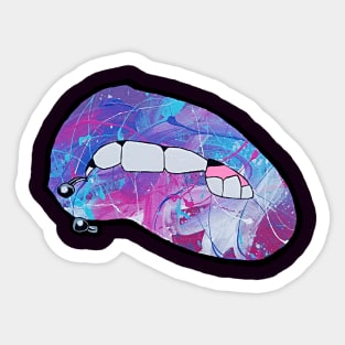 Abstract Lips [ By #ArtIzMuzikForTheEyez ] Sticker